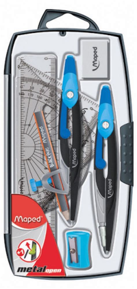 maped metal geometry box|geometry box contents.